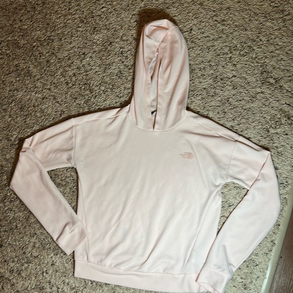 North Face Hooded Long Sleeve Shirt. Size XS light pink - Picture 2 of 13
